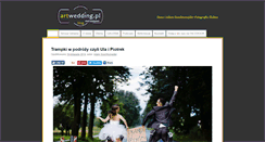 Desktop Screenshot of blog.artwedding.pl